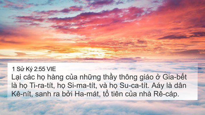 1 Sử Ký 2:55 VIE Bible Verse Image