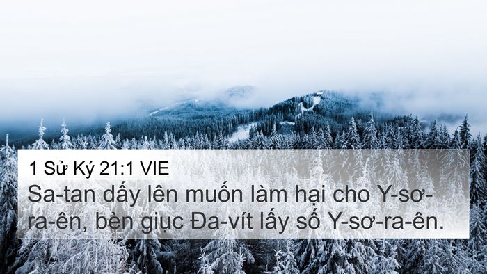 1 Sử Ký 21:1 VIE Bible Verse Image