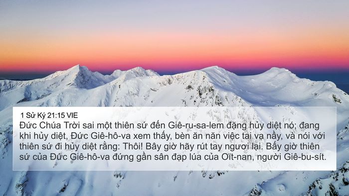 1 Sử Ký 21:15 VIE Bible Verse Image