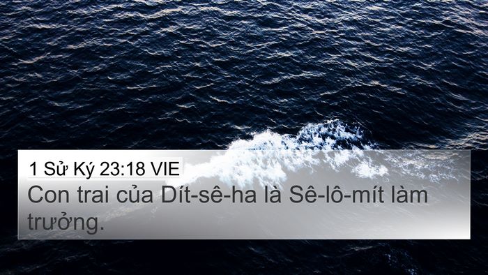 1 Sử Ký 23:18 VIE Bible Verse Image