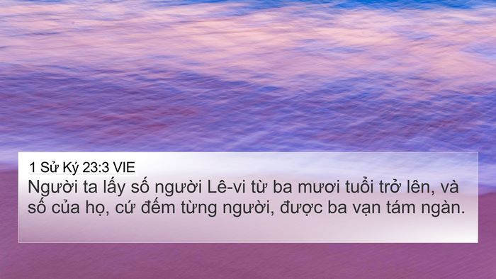 1 Sử Ký 23:3 VIE Bible Verse Image