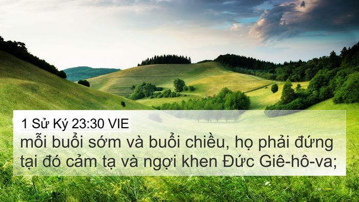 1 Sử Ký 23:30 VIE Bible Verse Image