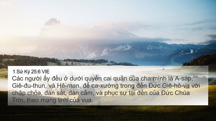 1 Sử Ký 25:6 VIE Bible Verse Image