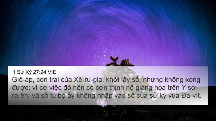 1 Sử Ký 27:24 VIE Bible Verse Image