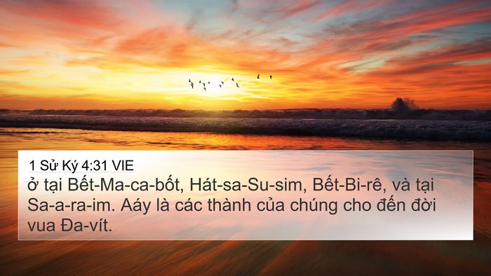 1 Sử Ký 4:31 VIE Bible Verse Image