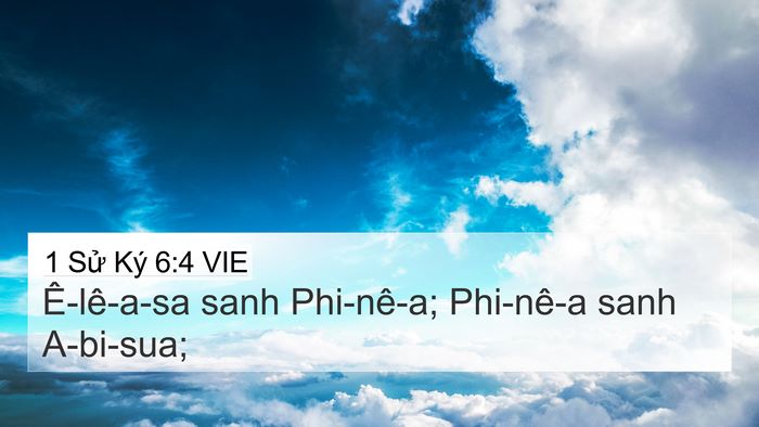 1 Sử Ký 6:4 VIE Bible Verse Image