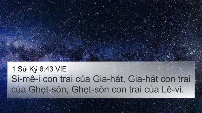 1 Sử Ký 6:43 VIE Bible Verse Image