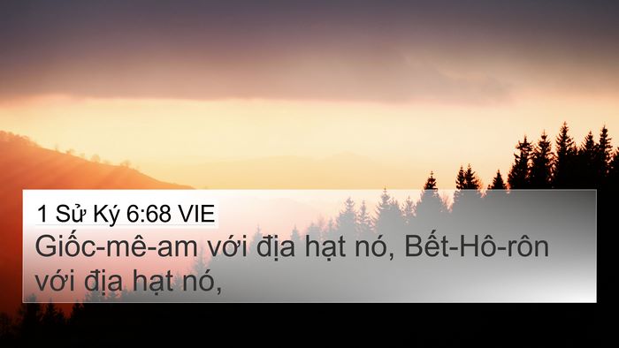 1 Sử Ký 6:68 VIE Bible Verse Image