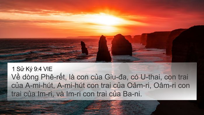 1 Sử Ký 9:4 VIE Bible Verse Image
