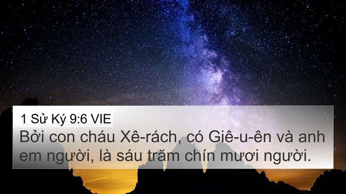 1 Sử Ký 9:6 VIE Bible Verse Image