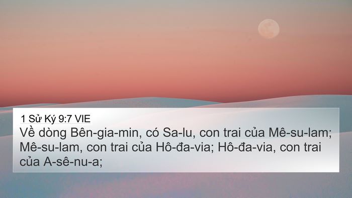 1 Sử Ký 9:7 VIE Bible Verse Image