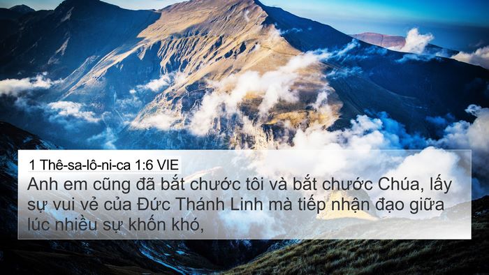 1 Thê-sa-lô-ni-ca 1:6 VIE Bible Verse Image