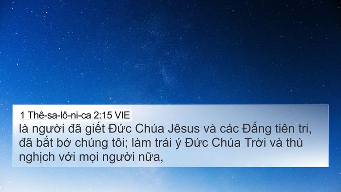 1 Thê-sa-lô-ni-ca 2:15 VIE Bible Verse Image