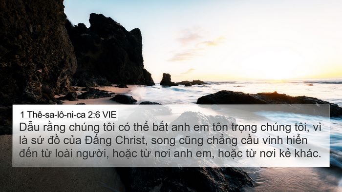 1 Thê-sa-lô-ni-ca 2:6 VIE Bible Verse Image