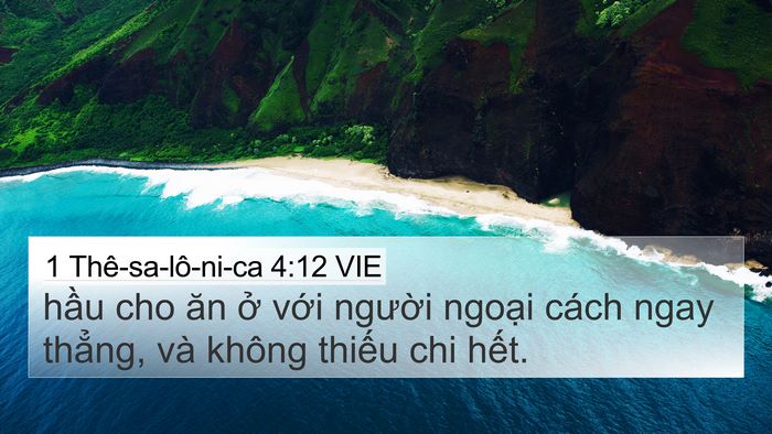 1 Thê-sa-lô-ni-ca 4:12 VIE Bible Verse Image