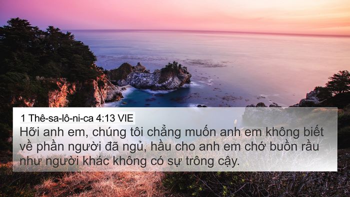 1 Thê-sa-lô-ni-ca 4:13 VIE Bible Verse Image