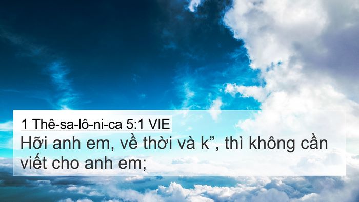 1 Thê-sa-lô-ni-ca 5:1 VIE Bible Verse Image