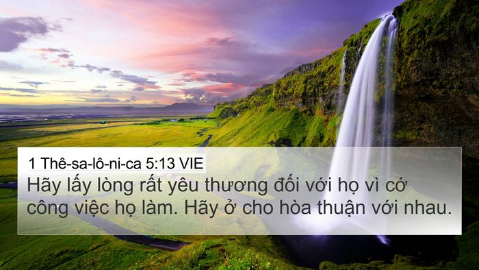 1 Thê-sa-lô-ni-ca 5:13 VIE Bible Verse Image