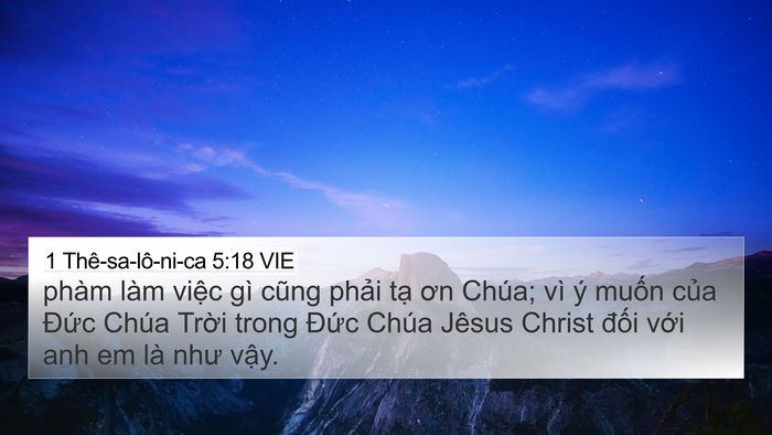 1 Thê-sa-lô-ni-ca 5:18 VIE Bible Verse Image
