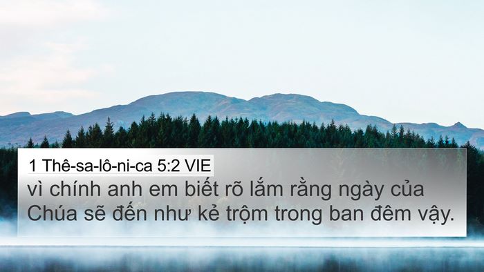 1 Thê-sa-lô-ni-ca 5:2 VIE Bible Verse Image