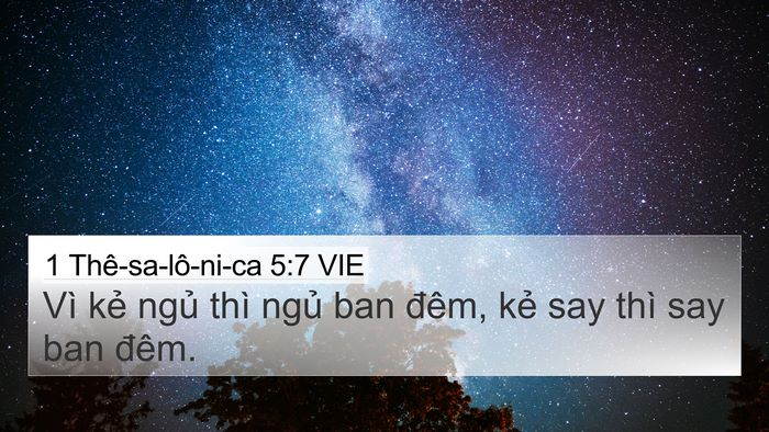 1 Thê-sa-lô-ni-ca 5:7 VIE Bible Verse Image
