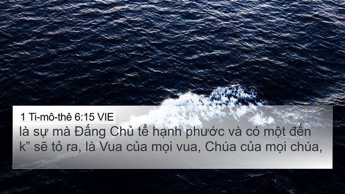 1 Ti-mô-thê 6:15 VIE Bible Verse Image