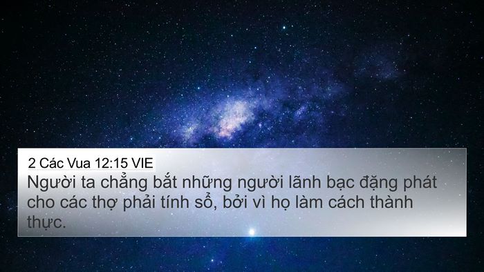 2 Các Vua 12:15 VIE Bible Verse Image