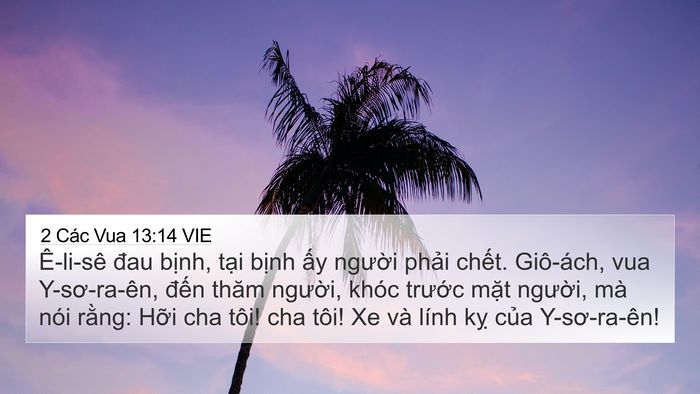 2 Các Vua 13:14 VIE Bible Verse Image