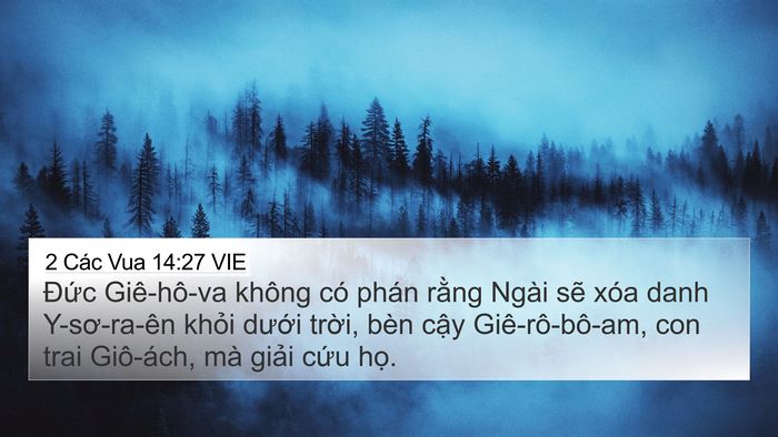 2 Các Vua 14:27 VIE Bible Verse Image