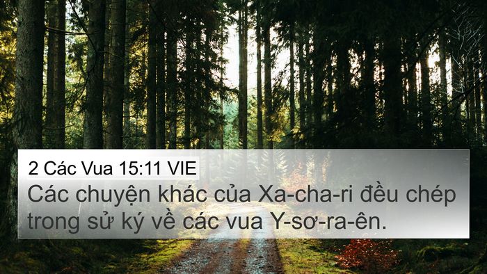 2 Các Vua 15:11 VIE 4K Wallpaper - Các chuyện khác của Xa-cha-ri đều chép - 4K Wallpaper Bible Verse