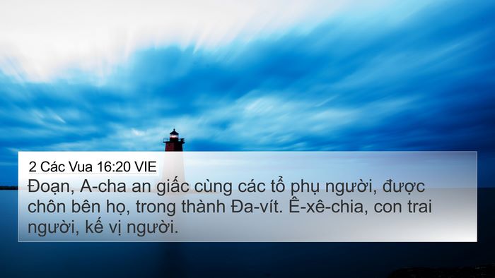 2 Các Vua 16:20 VIE Bible Verse Image