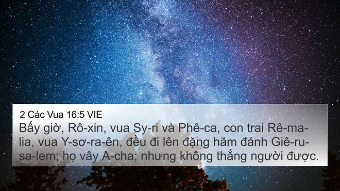 2 Các Vua 16:5 VIE Bible Verse Image