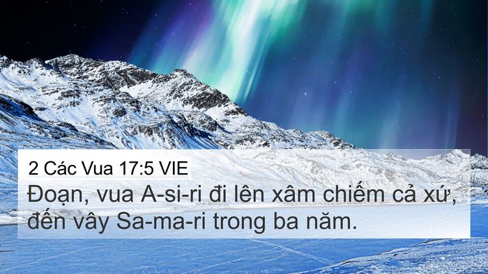 2 Các Vua 17:5 VIE Bible Verse Image