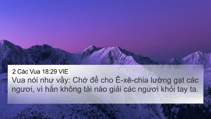 2 Các Vua 18:29 VIE Bible Verse Image