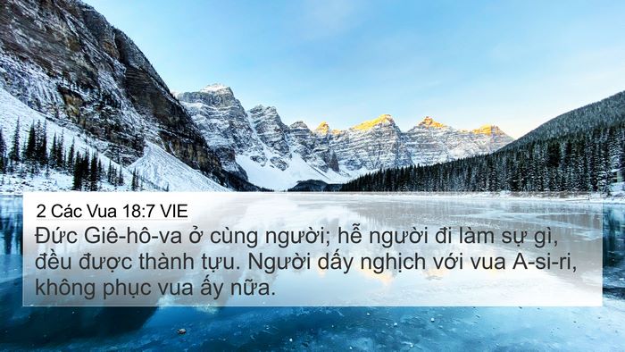 2 Các Vua 18:7 VIE Bible Verse Image