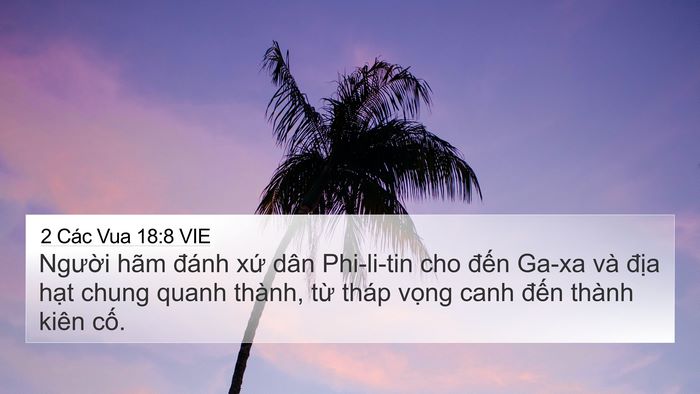 2 Các Vua 18:8 VIE Bible Verse Image