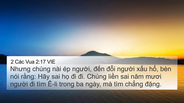 2 Các Vua 2:17 VIE Bible Verse Image