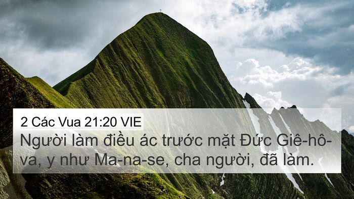 2 Các Vua 21:20 VIE 4K Wallpaper - Người làm điều ác trước mặt Đức - 4K Wallpaper Bible Verse
