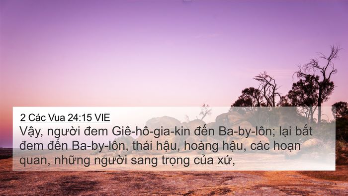 2 Các Vua 24:15 VIE Bible Verse Image