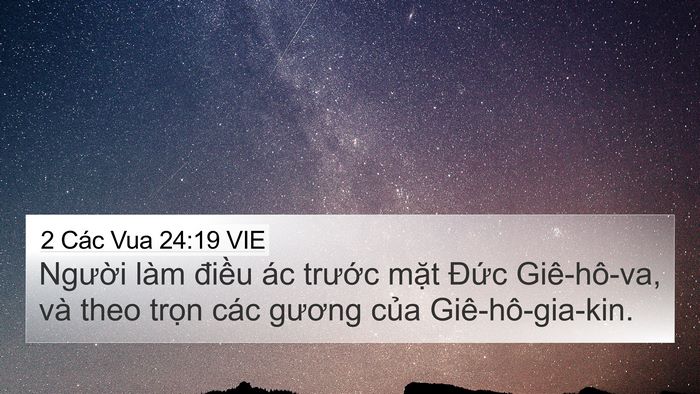 2 Các Vua 24:19 VIE Bible Verse Image