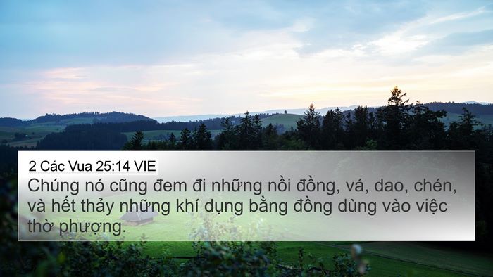 2 Các Vua 25:14 VIE Bible Verse Image