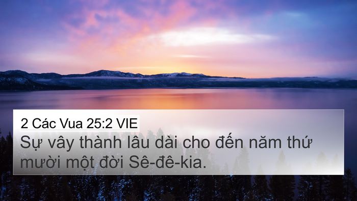 2 Các Vua 25:2 VIE Bible Verse Image