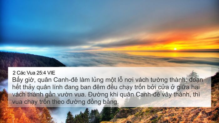2 Các Vua 25:4 VIE Bible Verse Image