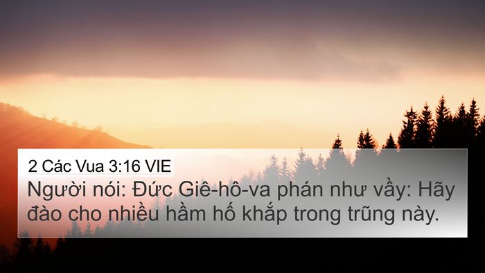 2 Các Vua 3:16 VIE Bible Verse Image