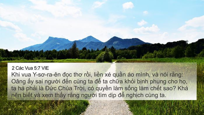 2 Các Vua 5:7 VIE Bible Verse Image