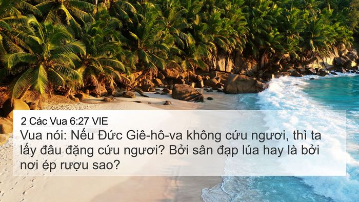 2 Các Vua 6:27 VIE Bible Verse Image