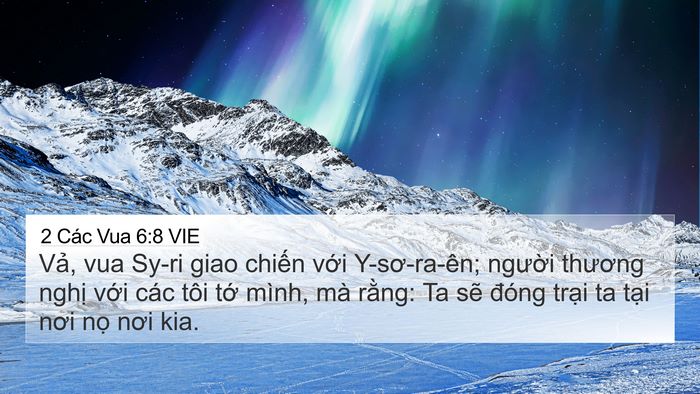 2 Các Vua 6:8 VIE Bible Verse Image