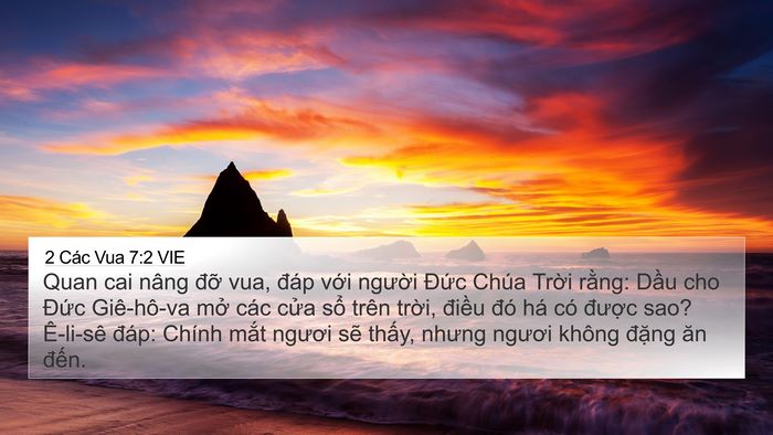2 Các Vua 7:2 VIE Bible Verse Image
