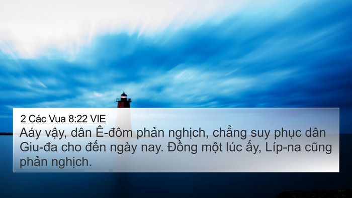 2 Các Vua 8:22 VIE Bible Verse Image