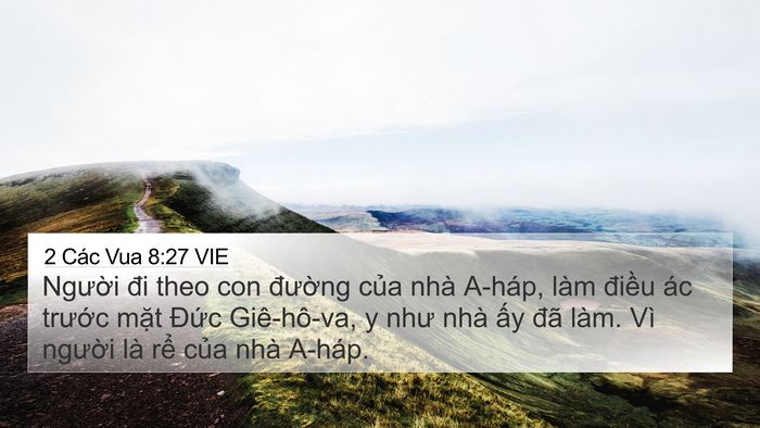 2 Các Vua 8:27 VIE Bible Verse Image